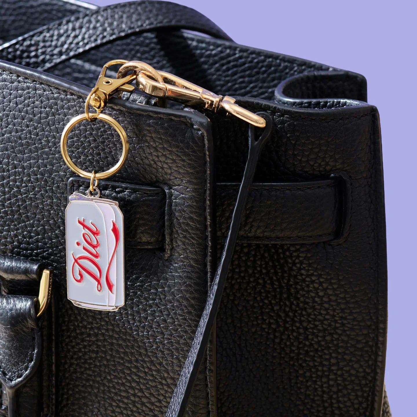 Diet Coke Enamel Keychain & Bag Charm