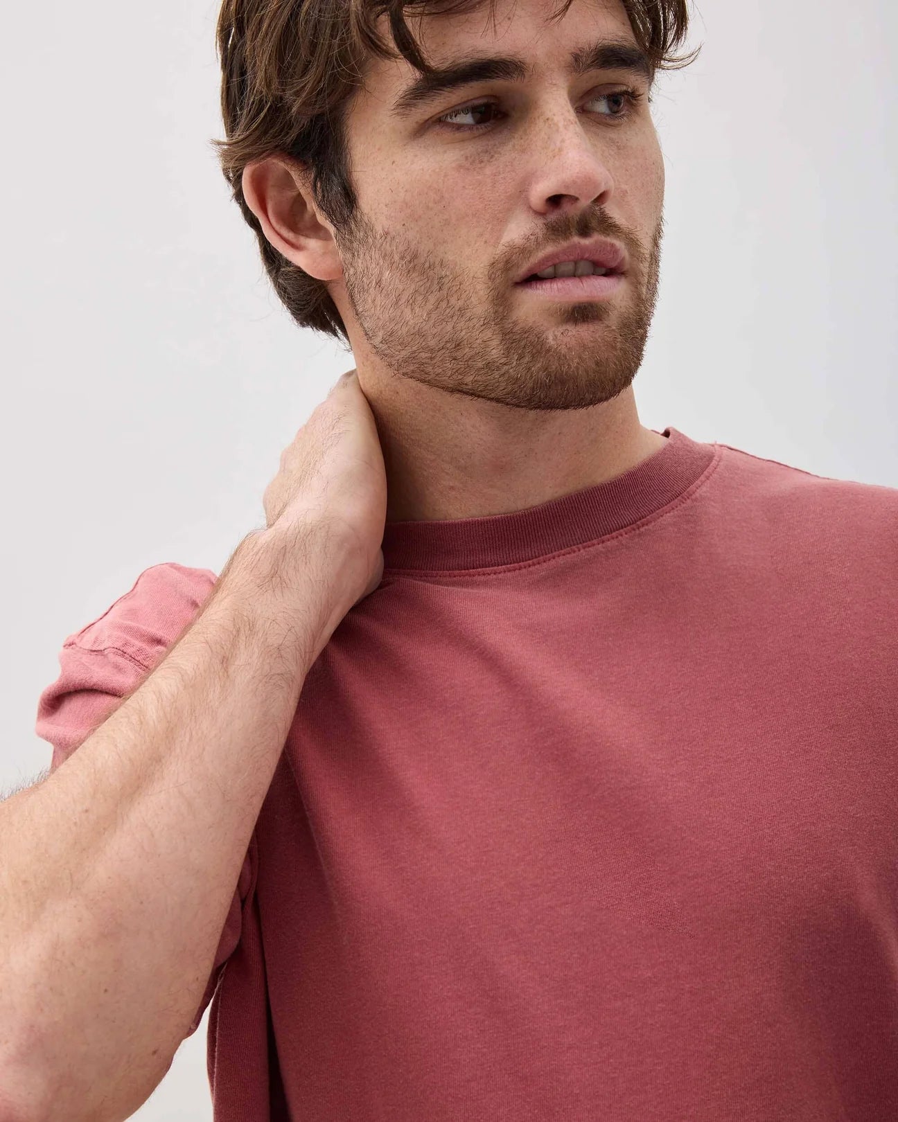 Men's Relaxed Tee (Marsala)