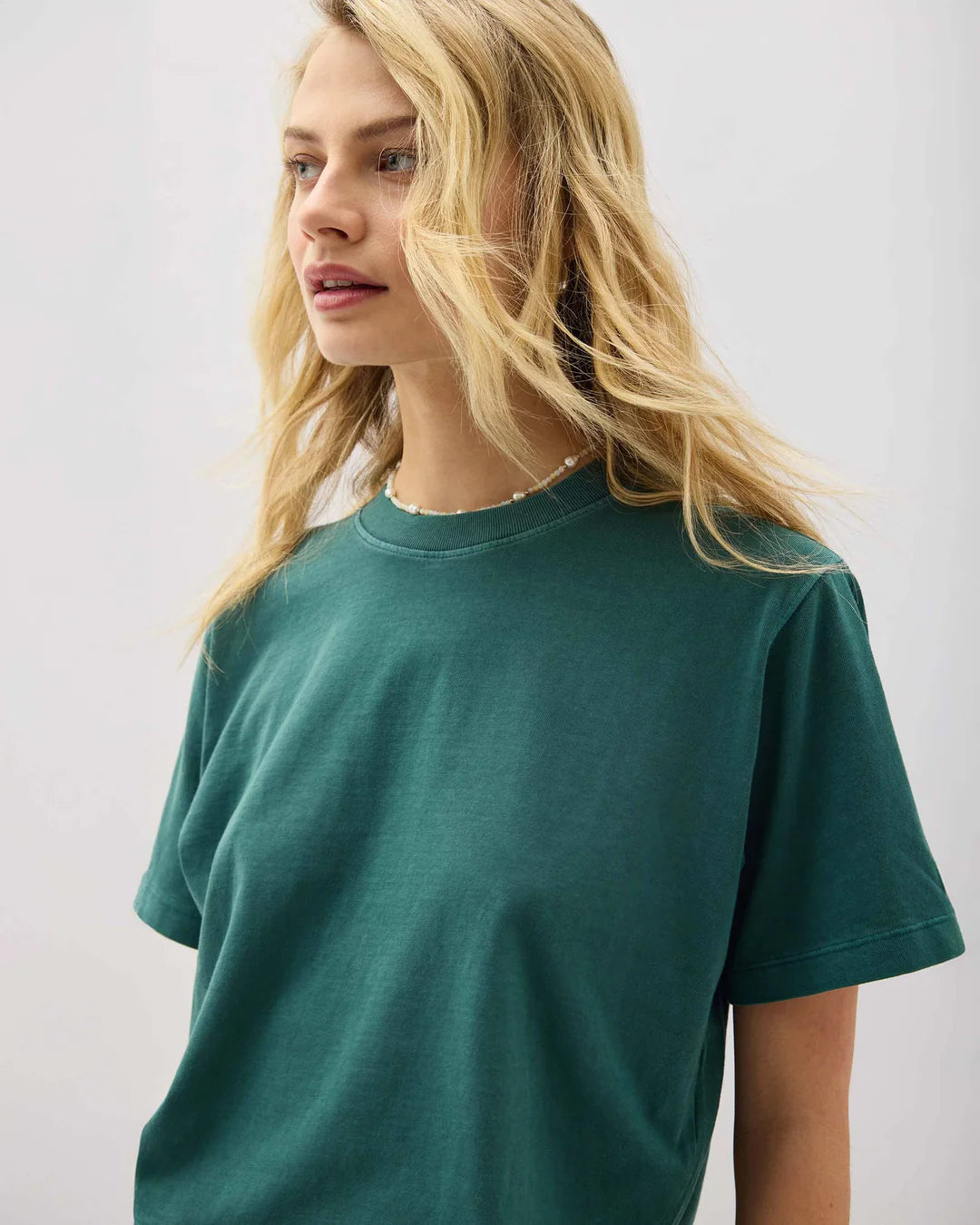 Relaxed Crop Tee (Rainforest)