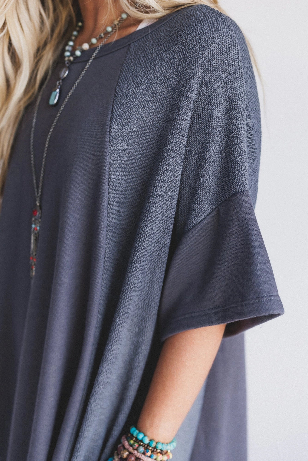 Meadowlight Tunic Dress - Charcoal