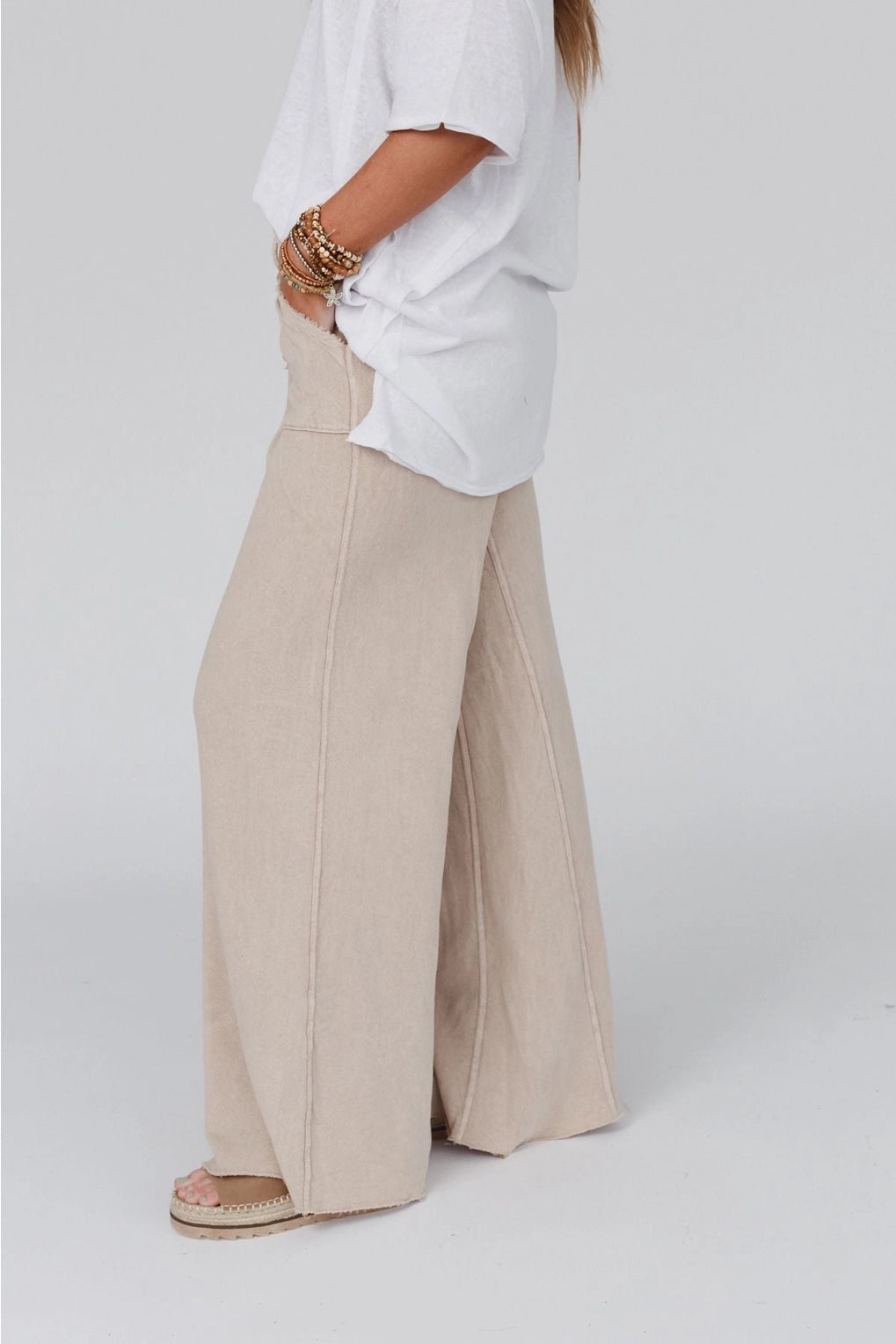 Relaxing Robin Wide Leg Pant | Taupe