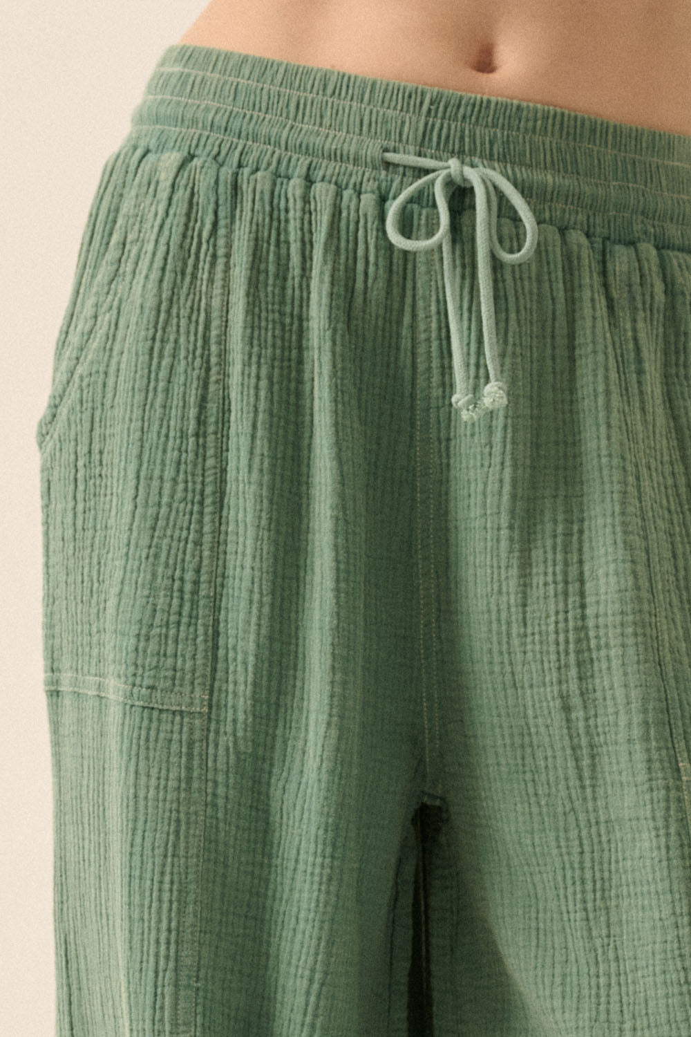 Lennox Parachute Pants (Pine Green)