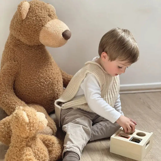 Wooden Cubes Shape Box