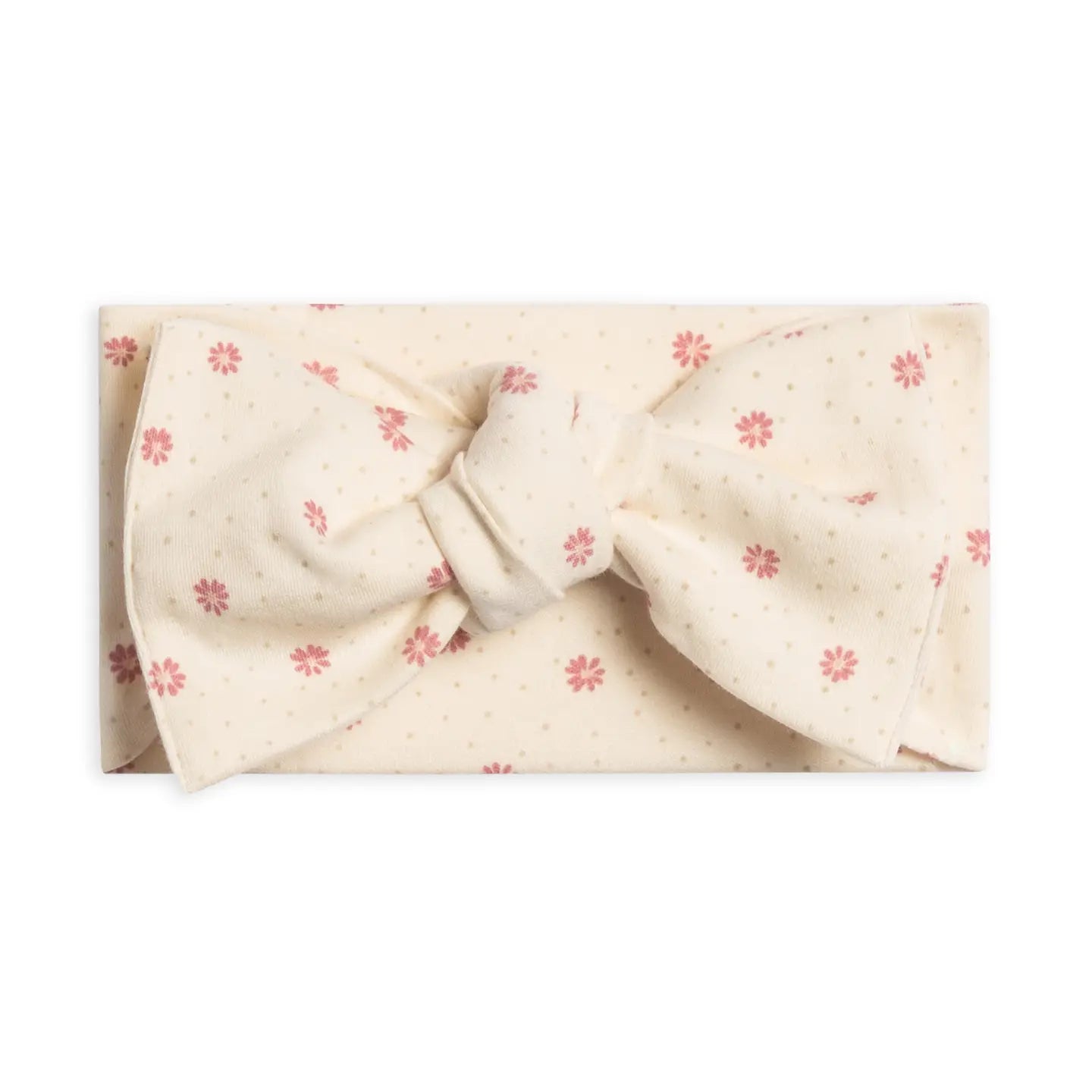 Organic Baby Hattie Knot Bow Wrap (Floral + Punch)