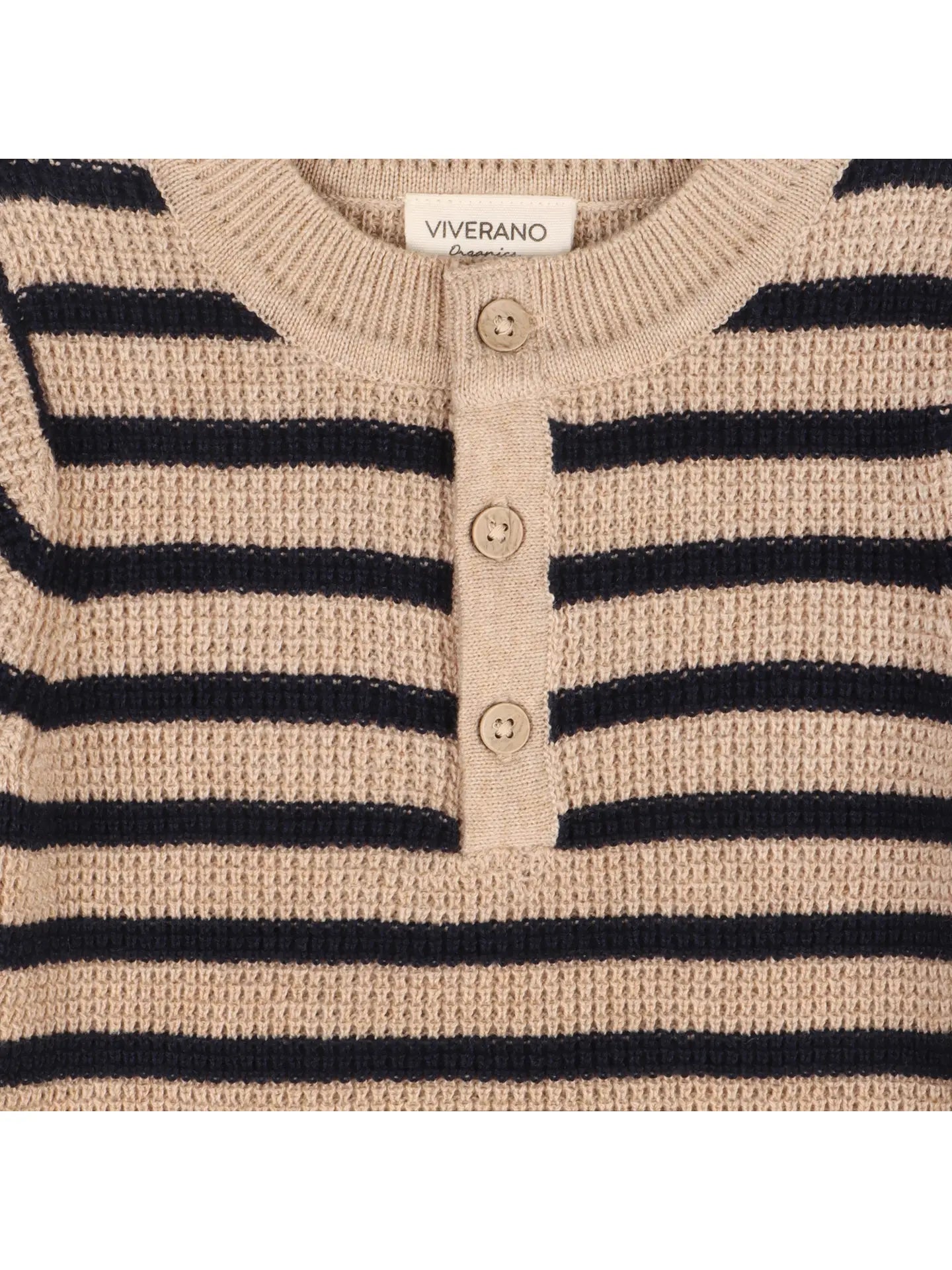 Stripe Chunky Sweater Knit Baby Jumpsuit