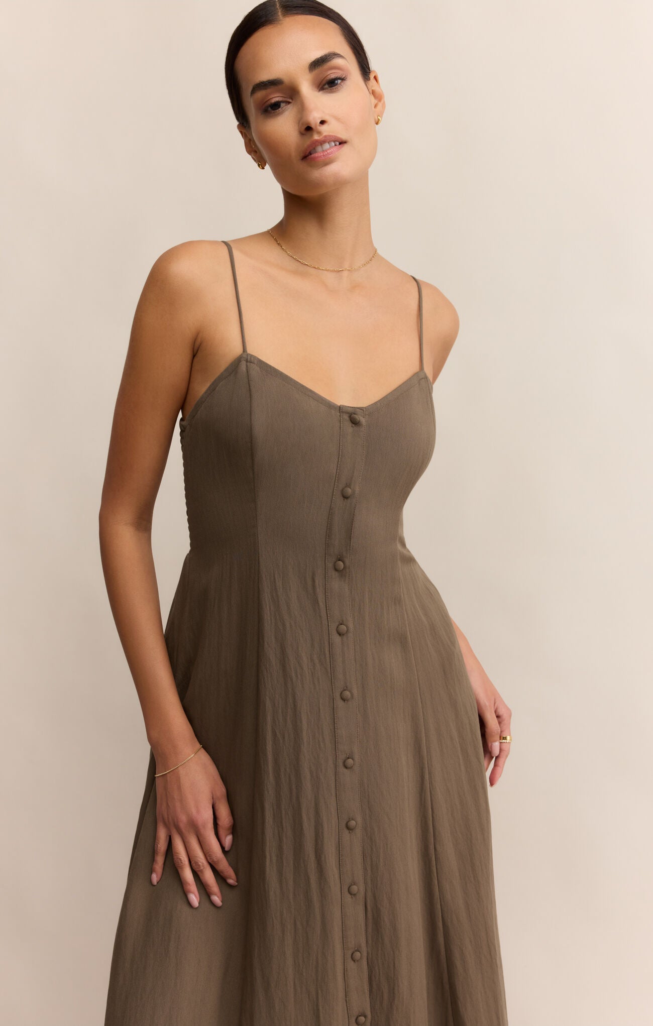 Angel Eyes Midi Dress (Tiki)