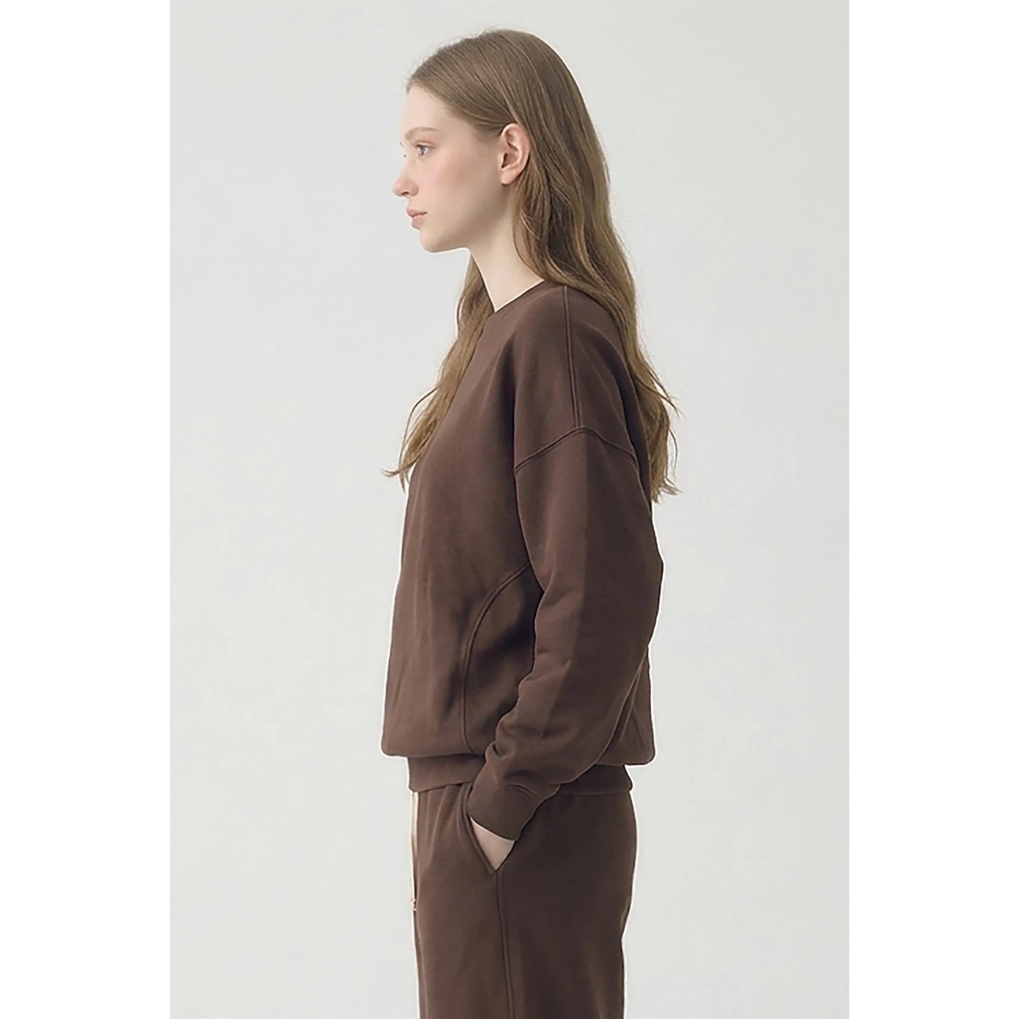 Chocolate 100% Cotton Oversized Everyday Sweatshirt
