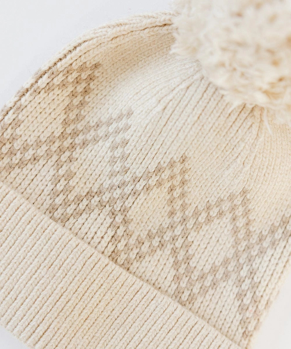 Elio Pom Beanie (Cream)