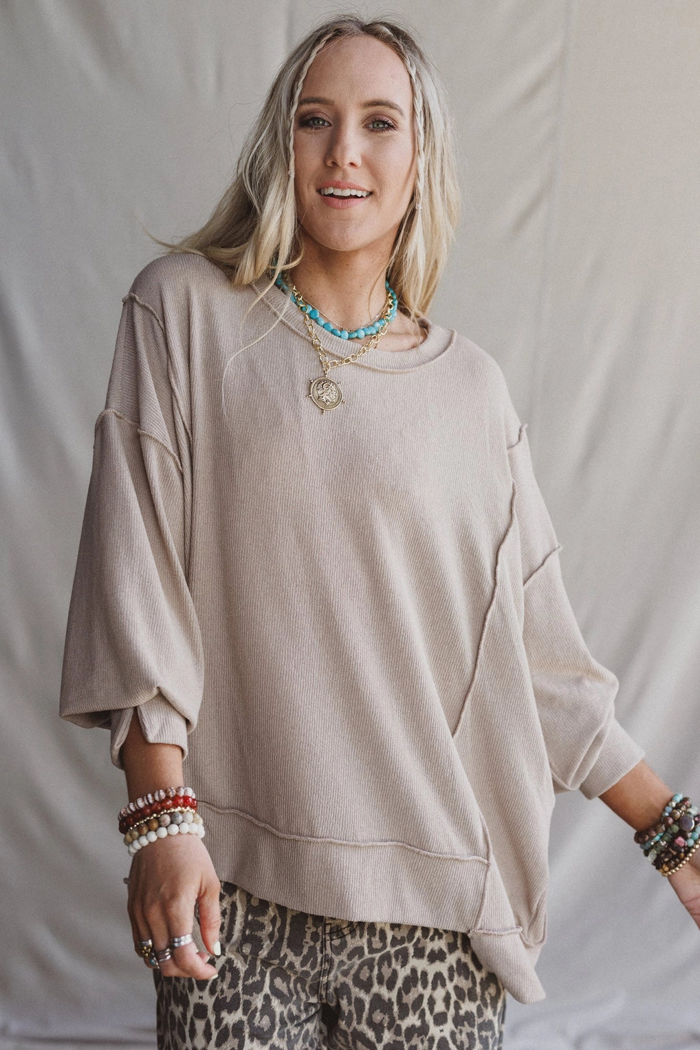 Sunset Dreamer Top - Taupe