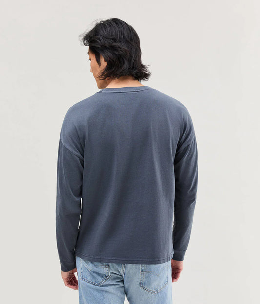 The Relaxed Long Sleeve Tee (Blue Steel)