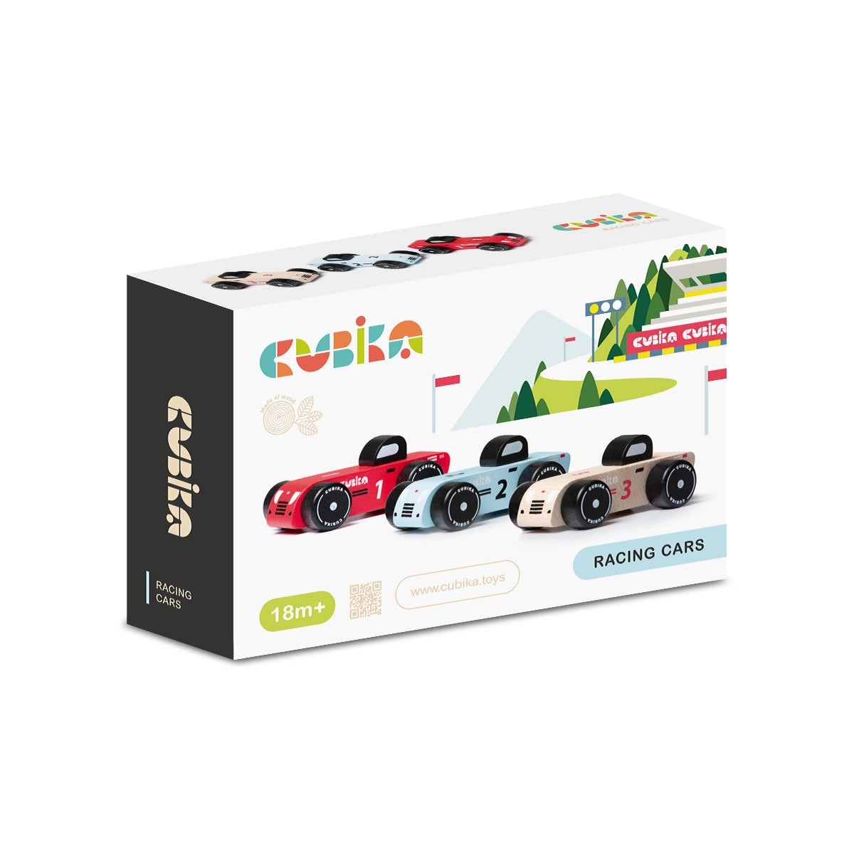 Wooden Vehicle Set - Racing Cars