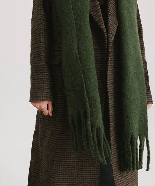 Mik Oversized Scarf (Dark Green)