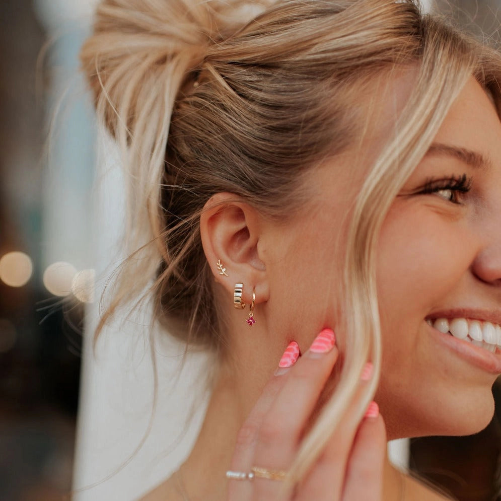 Wavy Tate Hoops