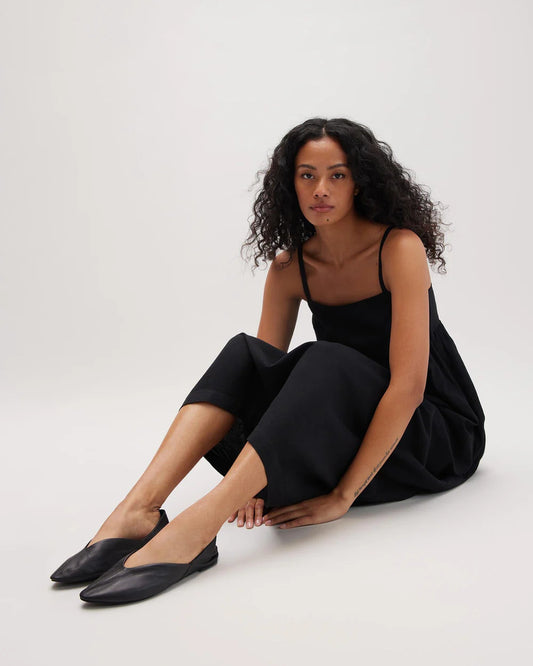 The Linen Maxi Dress - Black
