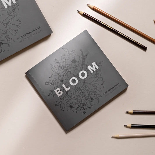 Bloom: A Travel Size Floral Coloring Book