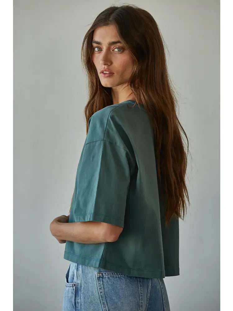 Relaxed Everyday Tee (Hunter Green)