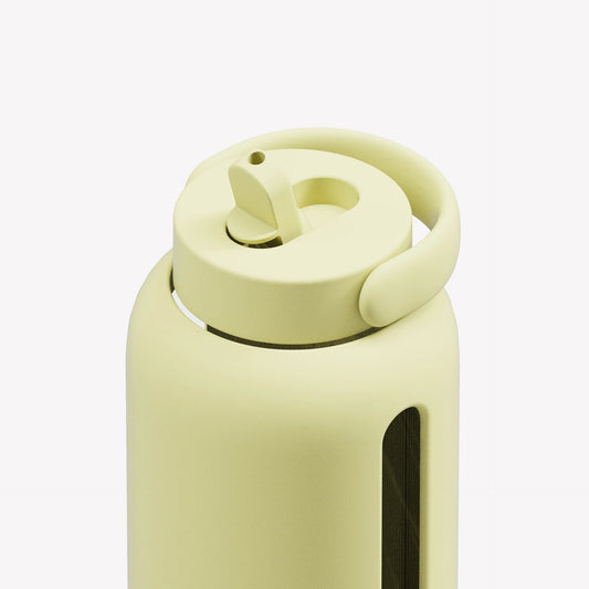 Big Bottle With Straw Cap (Butter)