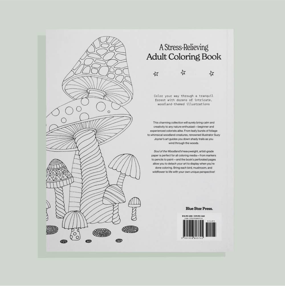 Soul Of The Woodland Coloring Book