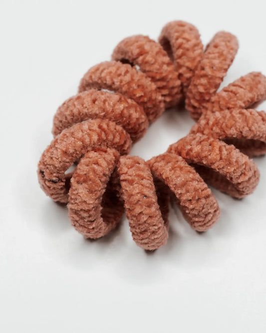 Oversize Knit Curly Cord | Mauve