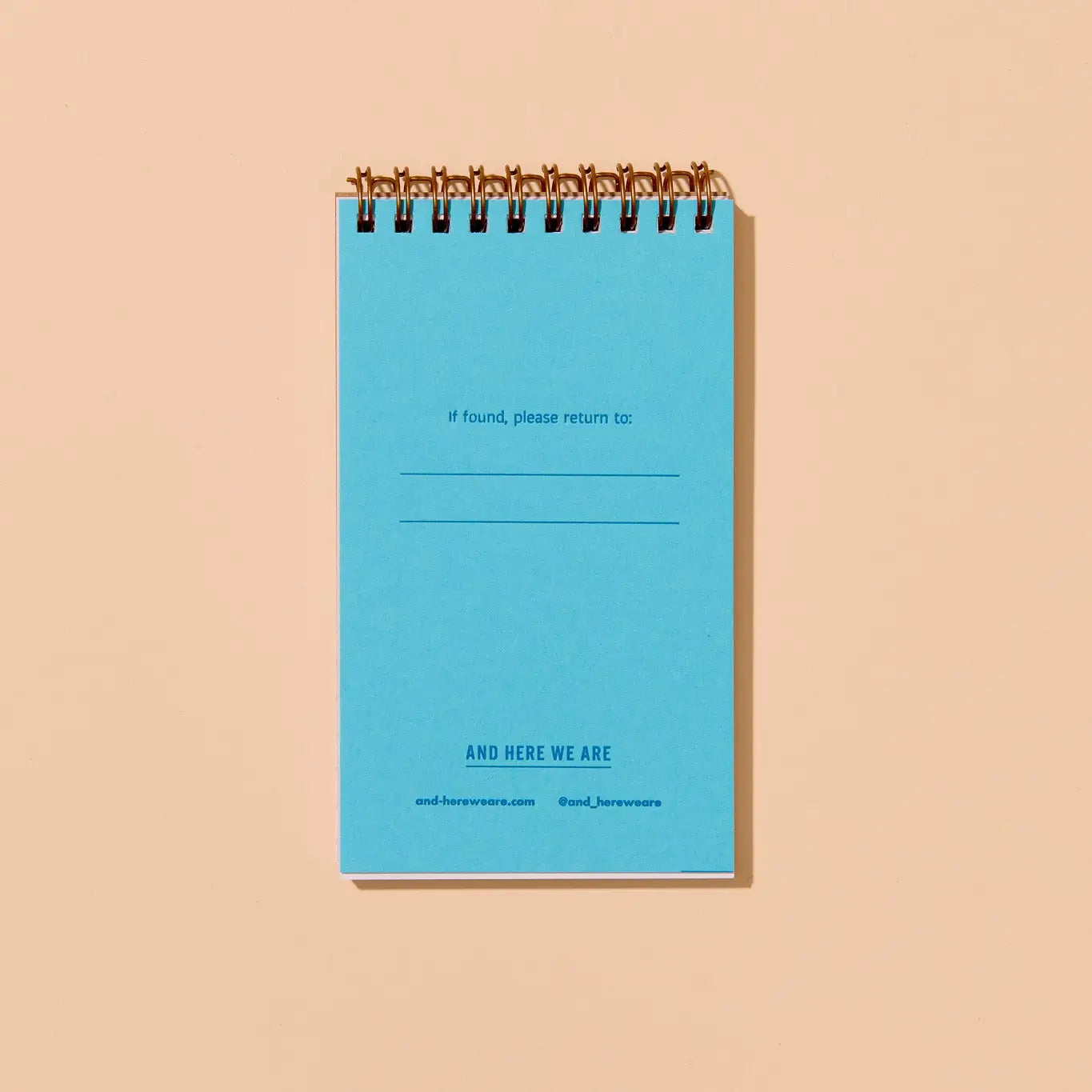 Pink Stripes Letterpress Pocket-Size Spiral Notebook - Made in USA