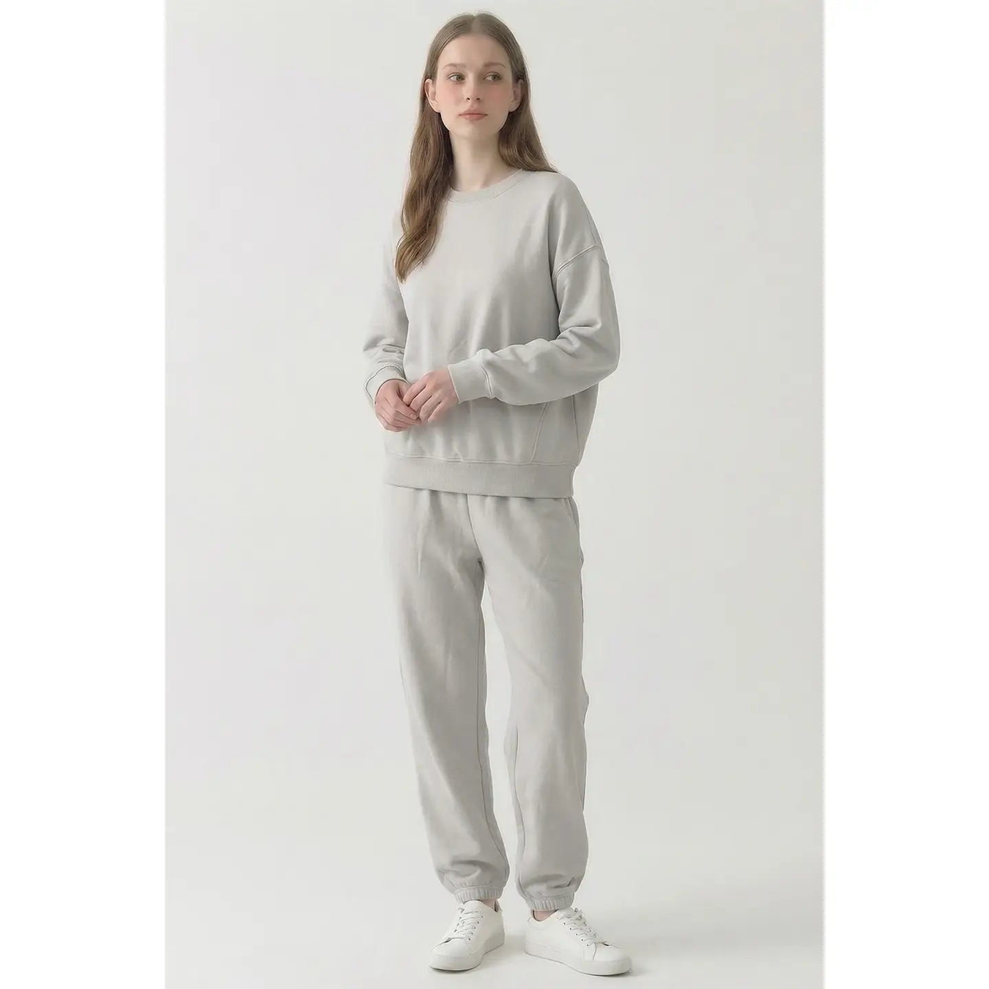 Cotton Oversized Everyday Sweatshirt - Stone