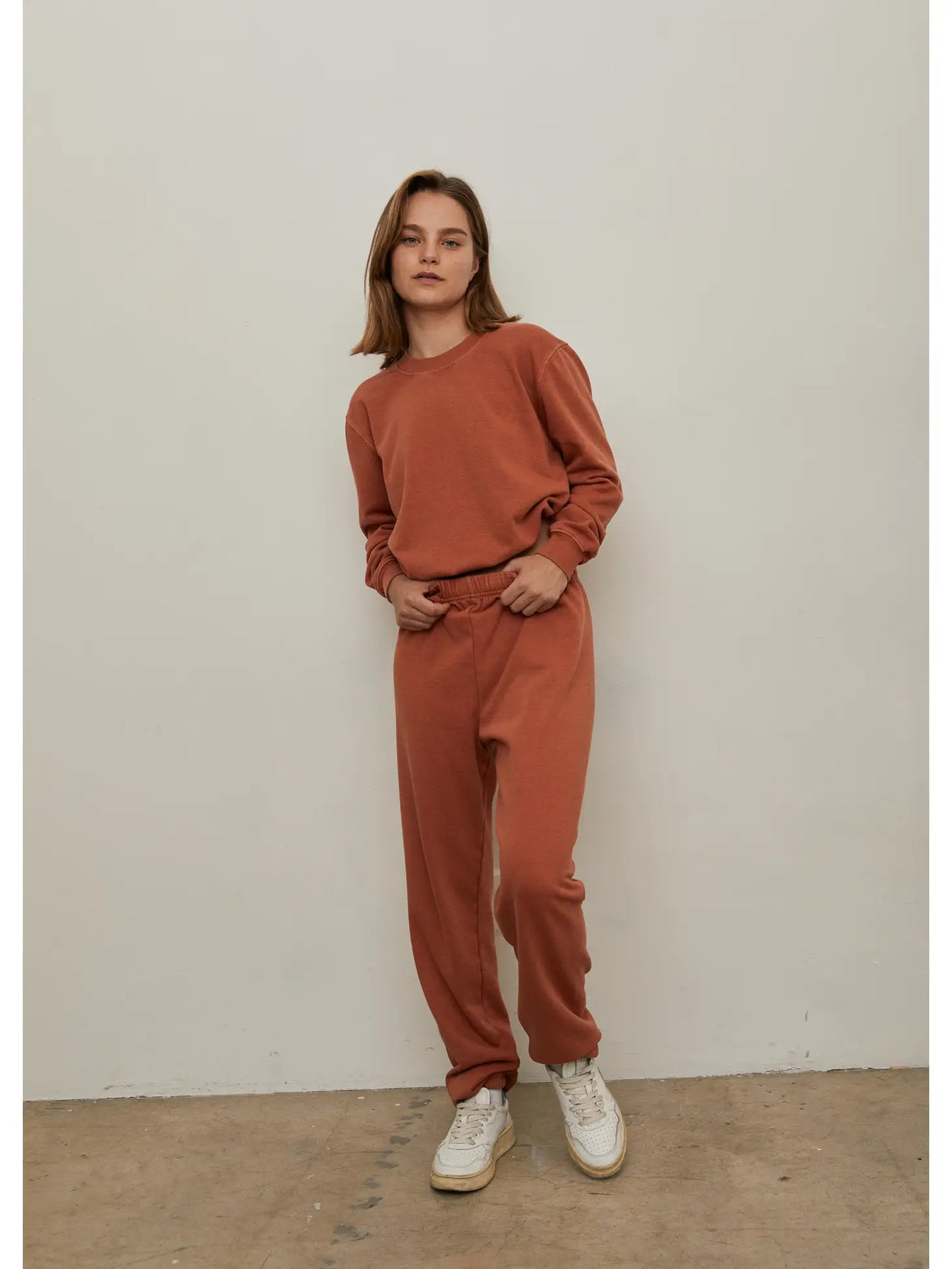 Soft Terry Joggers | Rust