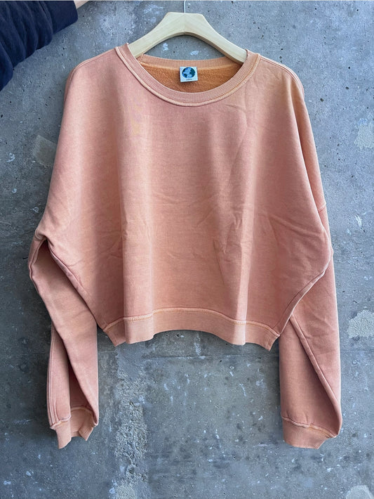 Organic Cotton Slightly Cropped Sweatshirt | Sunbaked