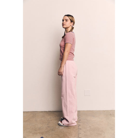 Pink Striped Basic Tee