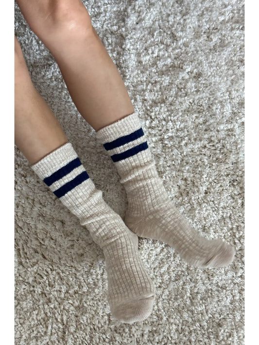Cottage Varsity Socks (Oatmeal Varsity)