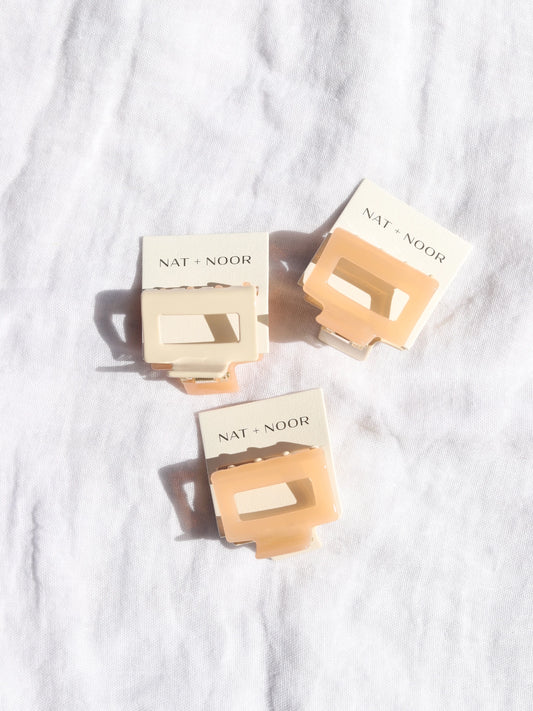 Two Toned Hair Claw (Assorted Colors)