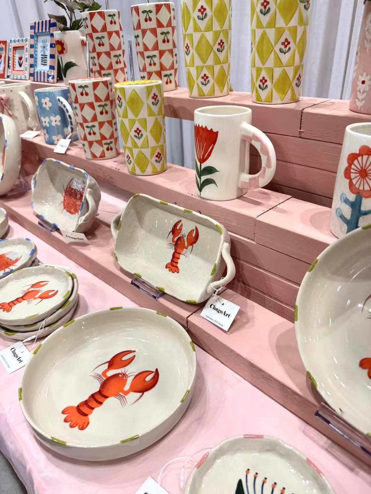 Flower Ceramic Travel Coffee