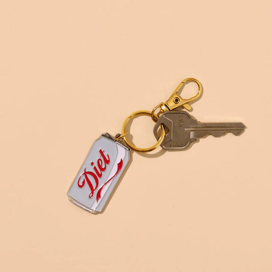 Diet Coke Enamel Keychain & Bag Charm