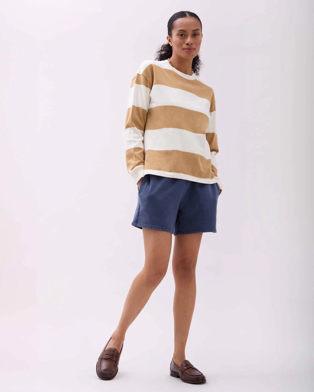The Recycled Fleece Sweatshort - Mineral Moonlit Ocean