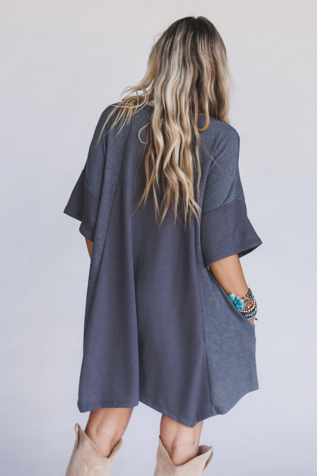 Meadowlight Tunic Dress - Charcoal