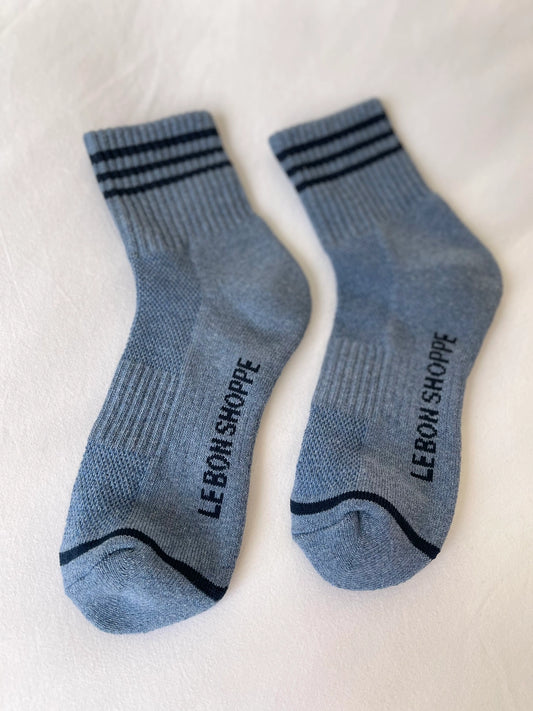 GIRLFRIEND SOCKS - INDIGO