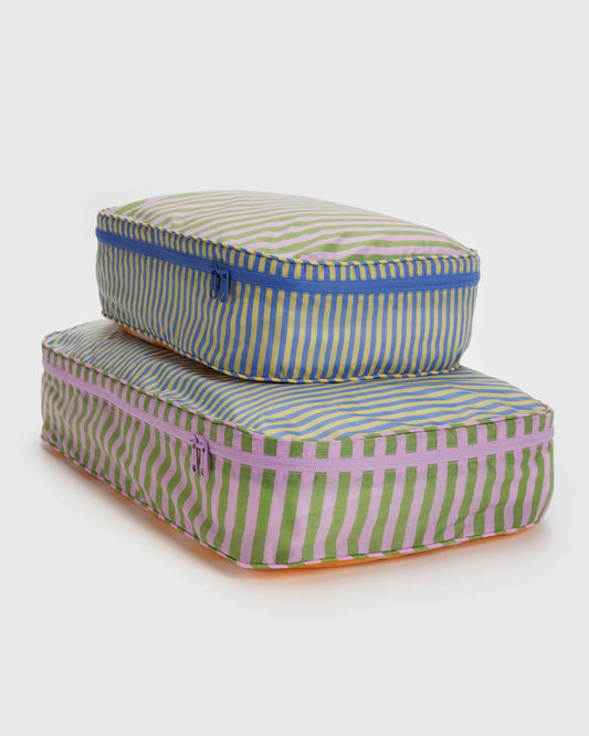 Large Packing Cube Set - Hotel Stripes