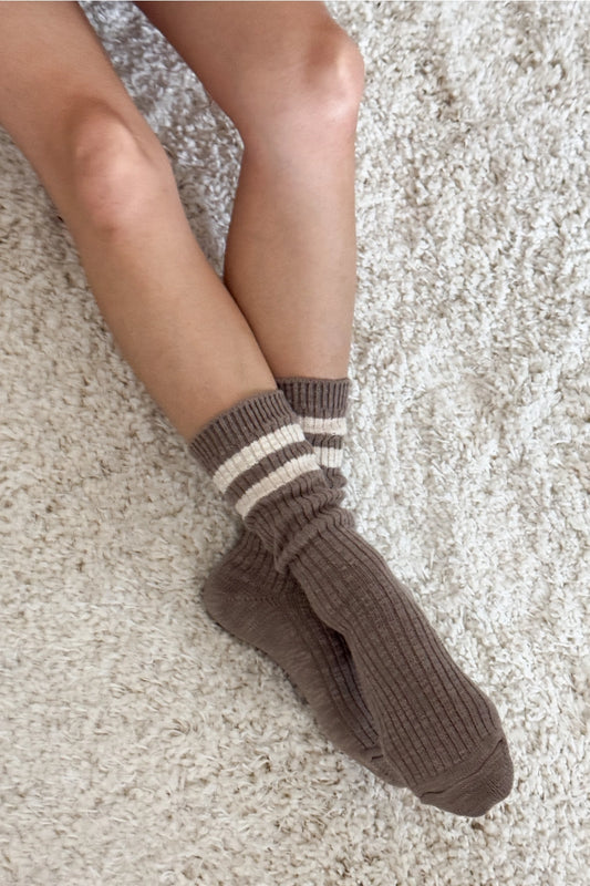 Cottage Varsity Socks (Flax Varsity)