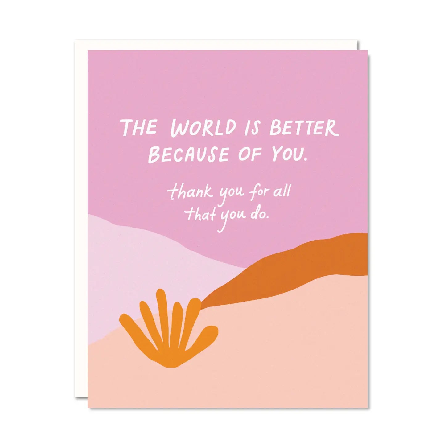 World Is Better - Thank You Card