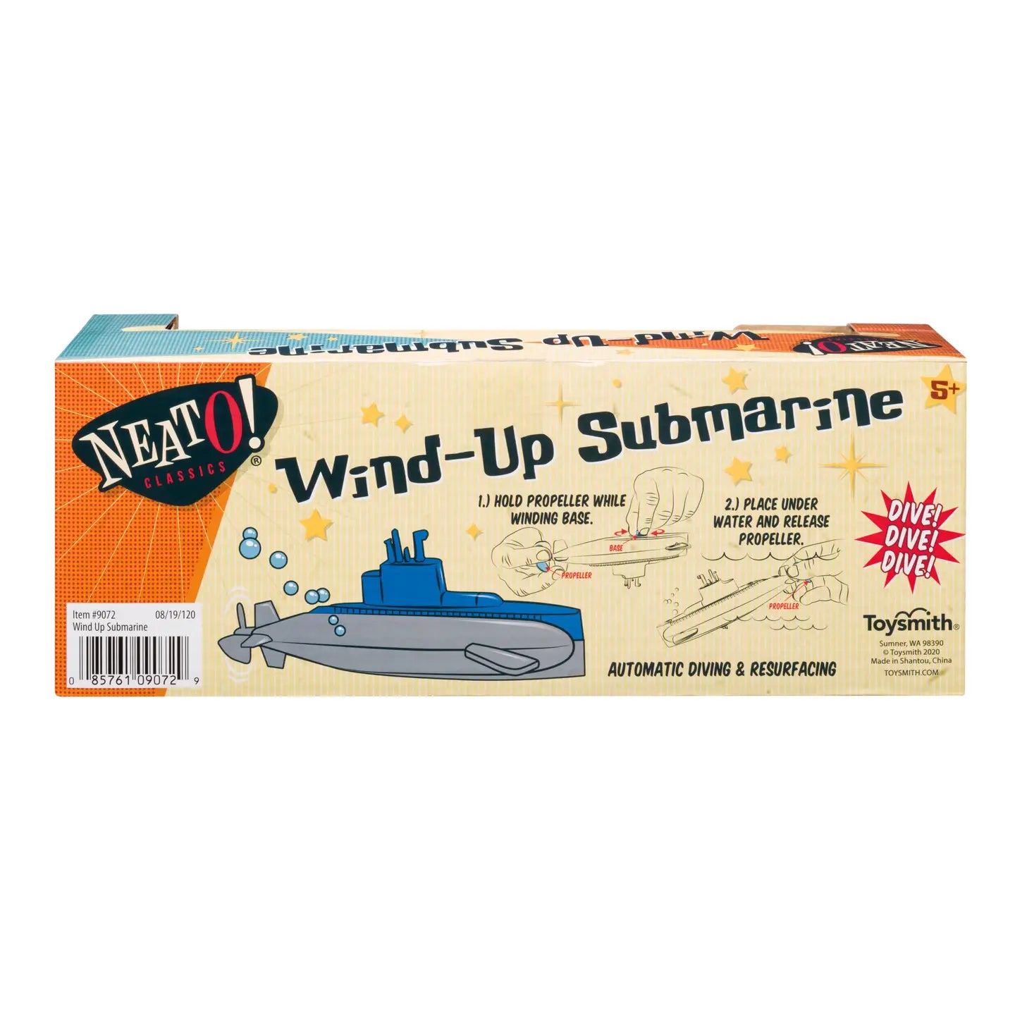 Wind Up Diving Submarine