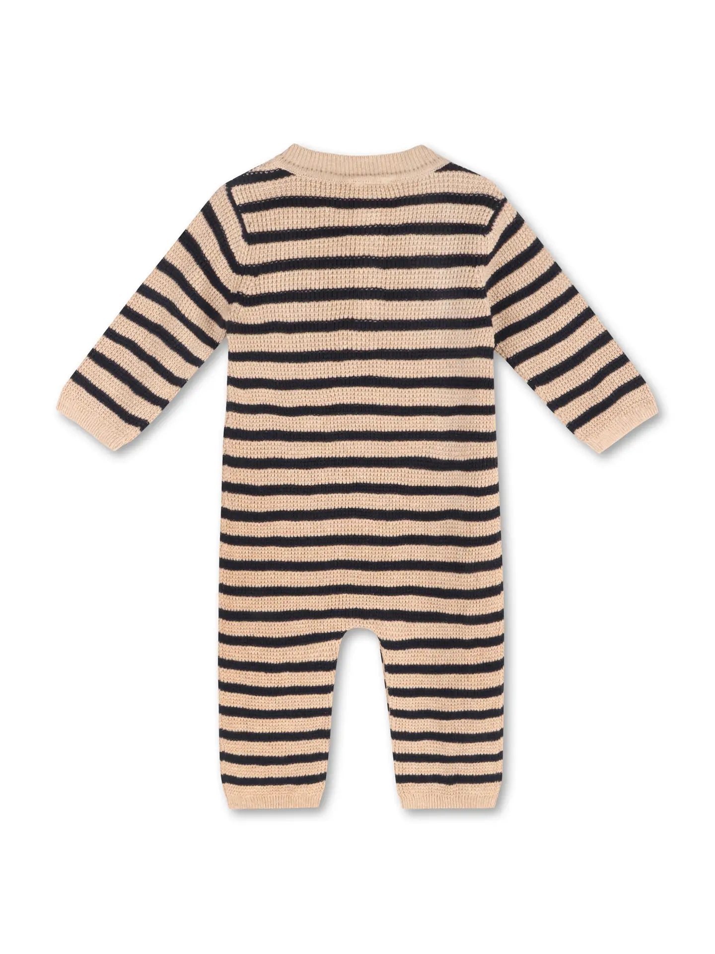 Stripe Chunky Sweater Knit Baby Jumpsuit