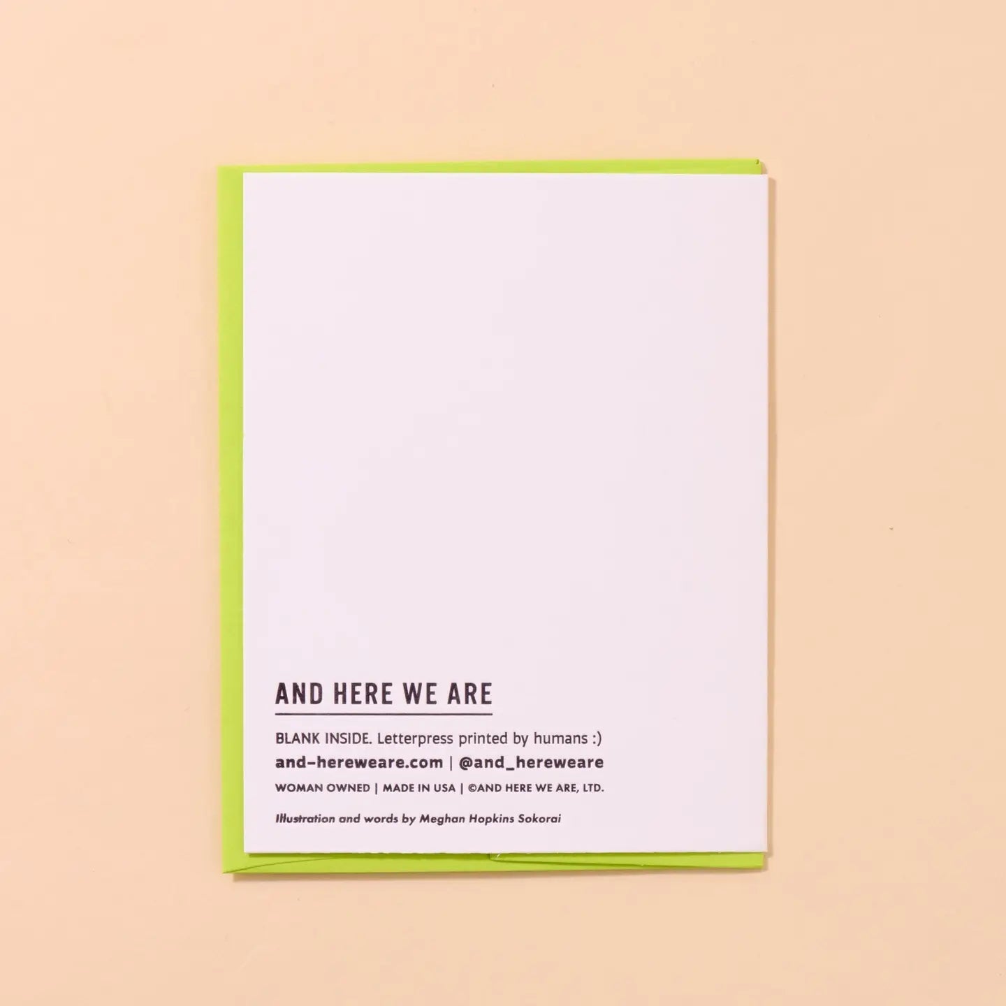 Dilly Dally Pickle Letterpress Card - Love & Friendship, Foodie- Made in USA