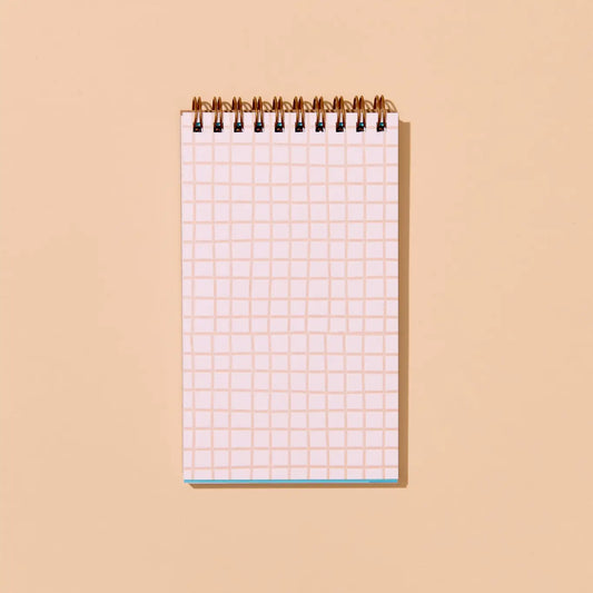 Checks Letterpress Pocket-Size Spiral Notebook
