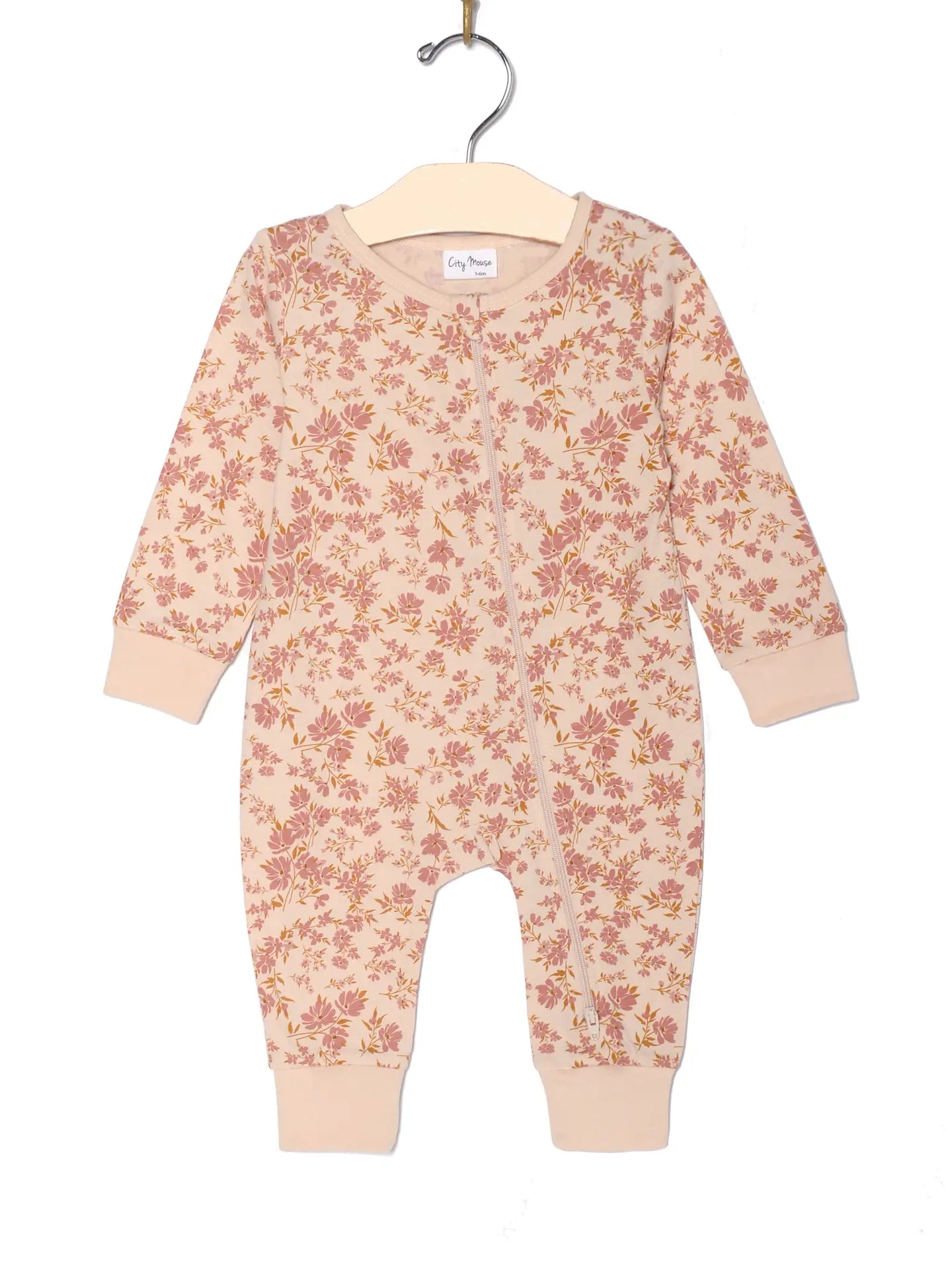 Zip Romper- Blush Floral