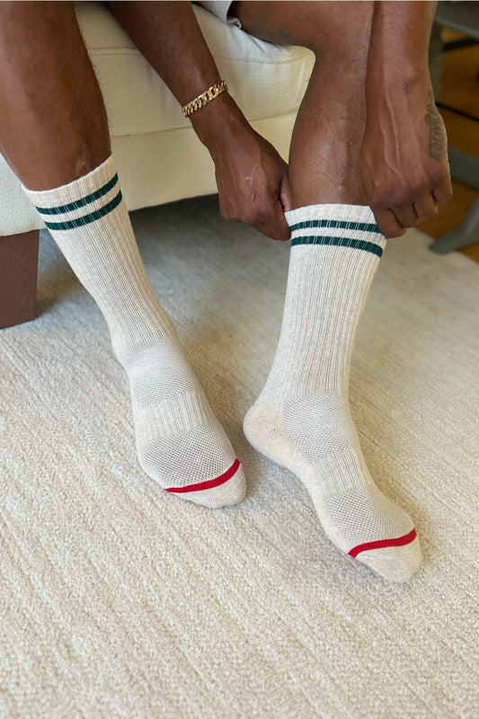 Extended Boyfriend Socks (Oatmeal)