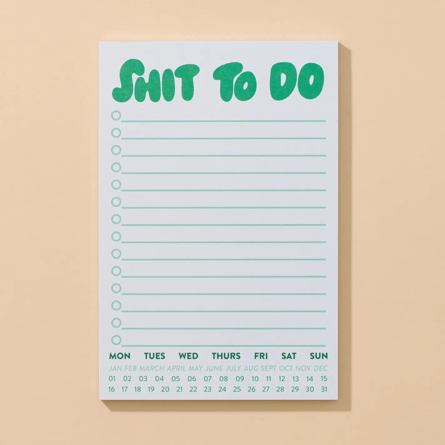 Shit To Do Notepad - Made in USA