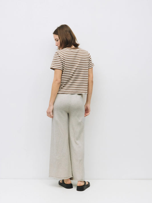 The Cooper Top | Striped T-Shirt Contrast with Neck Band