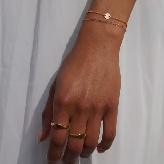 Heart Chain Bracelet (Gold Filled)