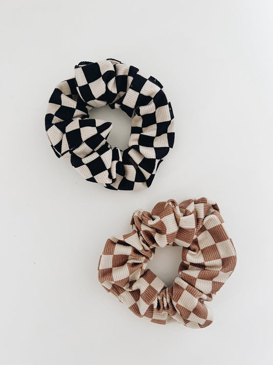 Checkered Scrunchie