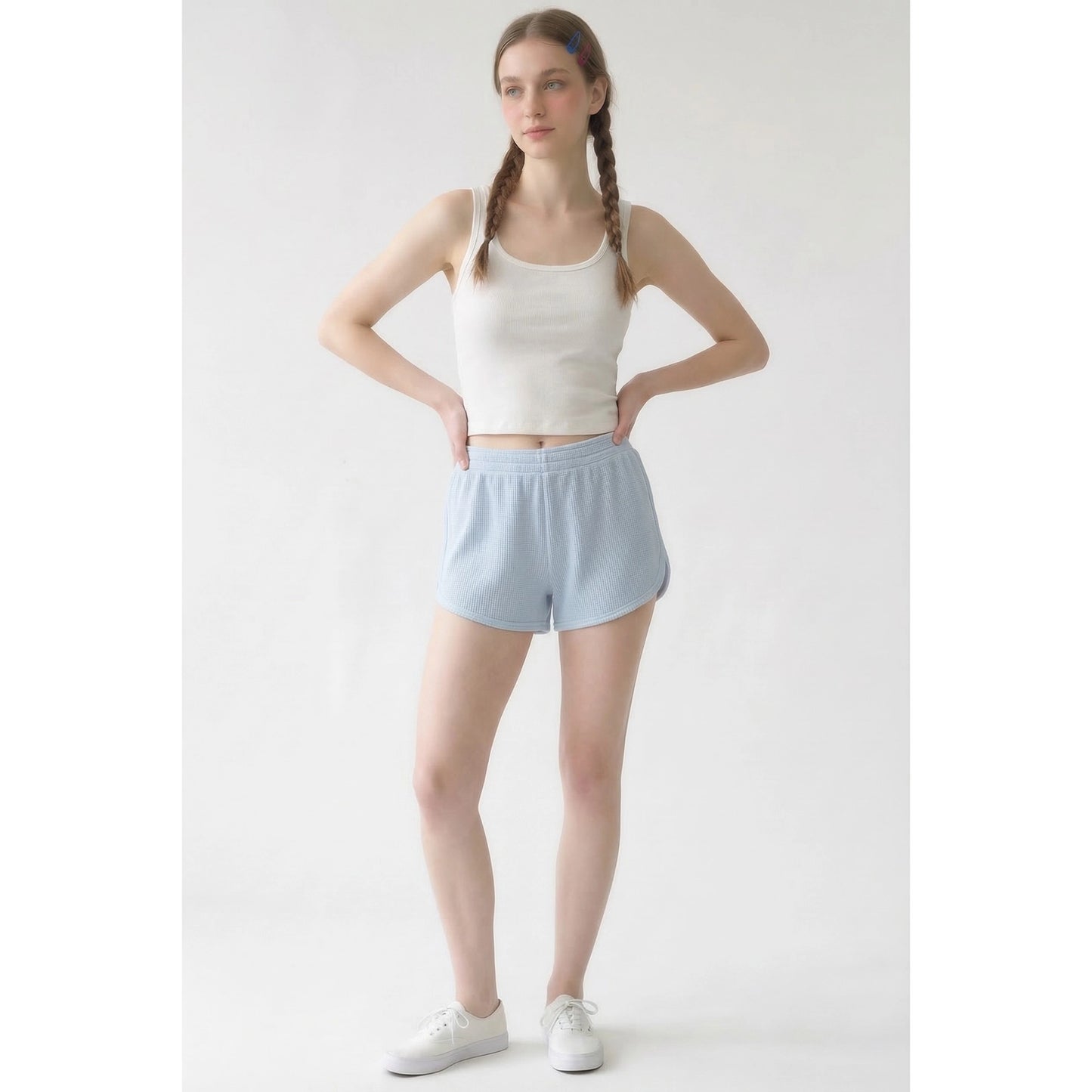 Off White Square Neck Tank
