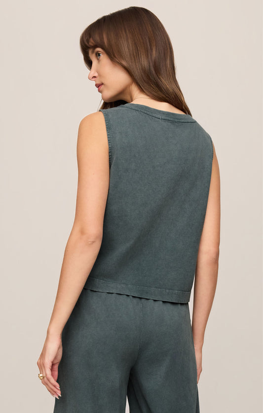 Emerald Cove Sloane V-Neck Cotton Jersey Tank